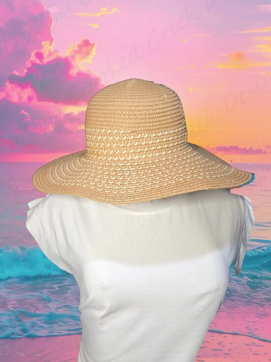 Christian Lacroix Accessories - Christian Lacroix CLX Straw Hat Woven Sun Hat Beach Day